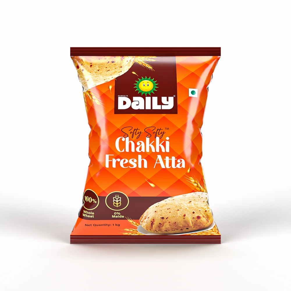 Sunraja Daily Chakki Fresh Atta 1kg